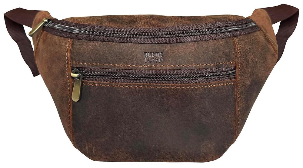 Waist Pack Full Grain Leather Travel Belt Bag